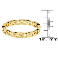 Крајбрежен накит златен позлатен не'рѓосувачки челик келтски јазол вечен прстен