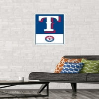 Тексас Ренџерс-Логото Ѕид Постер, 14.725 22.375