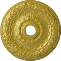 Ekena Millwork 24 OD 4 ID 1 2 P SWINDON тавански медалјон, богато злато со рачно насликано