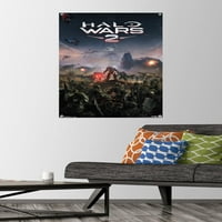 Хало: Хало Војни-Клучен Уметнички Ѕид Постер со Притисни Иглички, 22.375 34