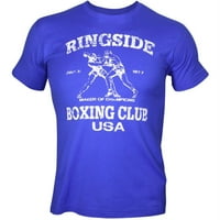 Маица во боксерски клуб во САД, маица големо сино