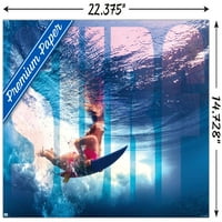 Сурфање-Подводен Ѕид Постер, 14.725 22.375