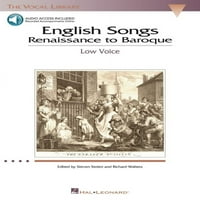 Англиски Песни: Ренесанса Во Барок: Вокалната Библиотека Низок Глас