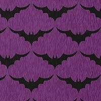 Едноставно Daisy Bat Colony Amethyst Halloween Chenille Area reg, 18 30
