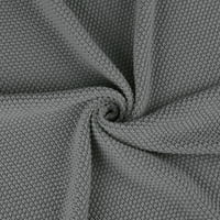 Уникатни поволни цени чист памучен мек кабел плетено ќебе сиво 50 70
