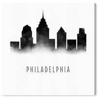 Студиото Винвуд Студио и Скилинис wallидни уметности платно ги отпечати „Филаделфија Актерхорер“ во градовите на САД - црно,