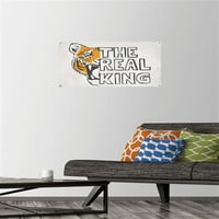 Вистинскиот Ѕиден Постер Крал-Тигар со Иглички За Туркање, 14.725 22.375