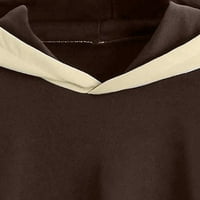 Женска Мода Секојдневен Печатен Блуза Со Долги Ракави Џебен Пуловер Врвови Дуксери Hot6s4485785