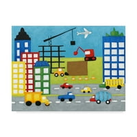 Трговска марка ликовна уметност „Приказна за градежни места“ платно уметност од Шариклија Зарис