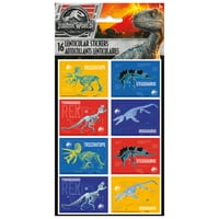 Jurassic World Lontcular налепници, 16CT