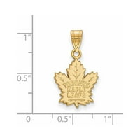 Стерлинг сребрено злато позлатено NHL логоарт Торонто јавор лисја од приврзоци