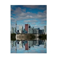 Брајан Карсон Торонто Хоризонтот Од Мостот Папе Аве Рефлексија Број 1 Платно Уметност