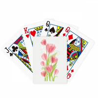Лале Цвет Илустрација Покер Играње Магија Картичка Забава Игра На Табла