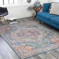 Уметнички ткајачи Елазиз Ориентална област килим, сина, 5'3 7'6