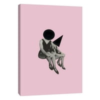 Слики, розово непроaирна, 16x20, украсна платно wallидна уметност