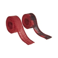 Loveубов, смеа, занаетчиска лента за ленти со ленти, 1,5 W 3-YDS, црвена црна црна биволна проверка