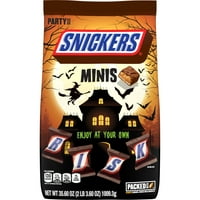 Сникерс Минис чоколади за Ноќта на вештерките, бонбони, големина на забава - 35. Оз торба