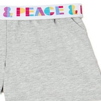 Основни шорцеви за игра за девојчиња за чудо нација, 5-пакувања, големини 4- & плус